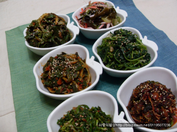 바쁜아침 반찬걱정은 끝! 6가지 환상의 봄나물 무침세트>_
