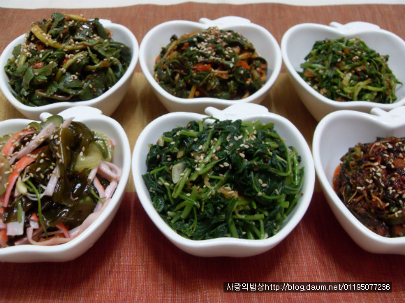 바쁜아침 반찬걱정은 끝! 6가지 환상의 봄나물 무침세트>_