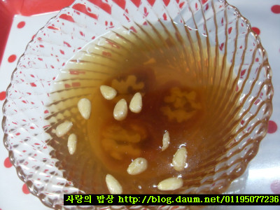 친정엄마사랑 담긴 밤단자와 오미자차>_<