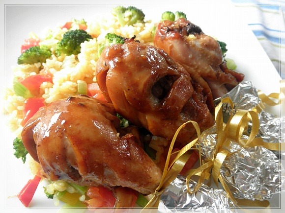 바베큐치킨 이미지