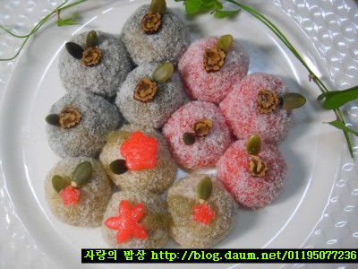 삼색 찹쌀경단