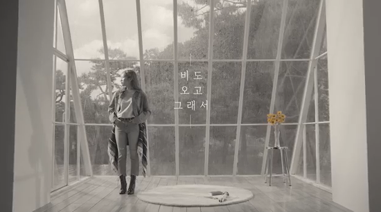 헤이즈 - 비도 오고 그래서(feat. 신용재) 뮤직비디오, 가사
