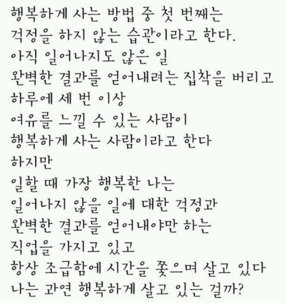 학교에서 배운 것들