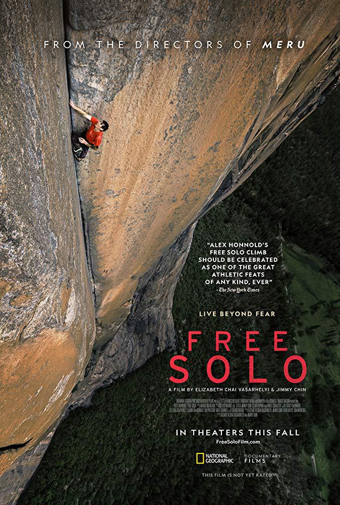 프리 솔로(Free Solo,2019) -극강의  스릴과  맞바꾼  삶