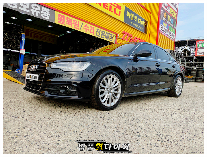 아우디 A6 3.0TDI - 굳이어 이글 F1 어시메트릭 255/40R19 임판 교체 후기 전주 광주 대전 타이어